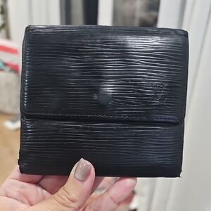 Louis Vuitton Black Wallet Double Side